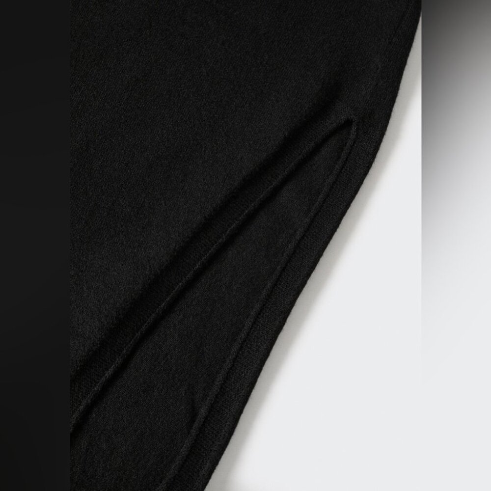 Mango [8] Perkins Dress Black NWT - Picture 4 of 10